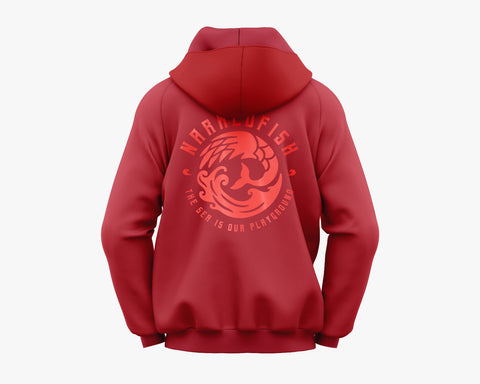 Narkedfish Burgundy Hoodie